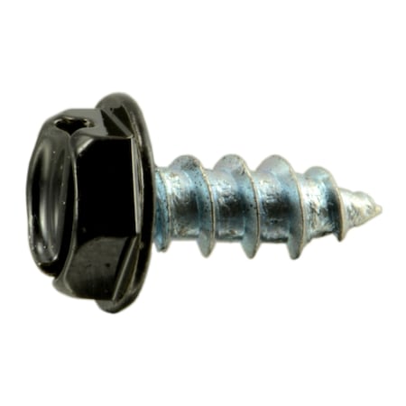 Midwest Fastener Sheet Metal Screw, #10 x 1/2 in, Painted Steel Flange Hex Head Slotted Drive, 35 PK 37948